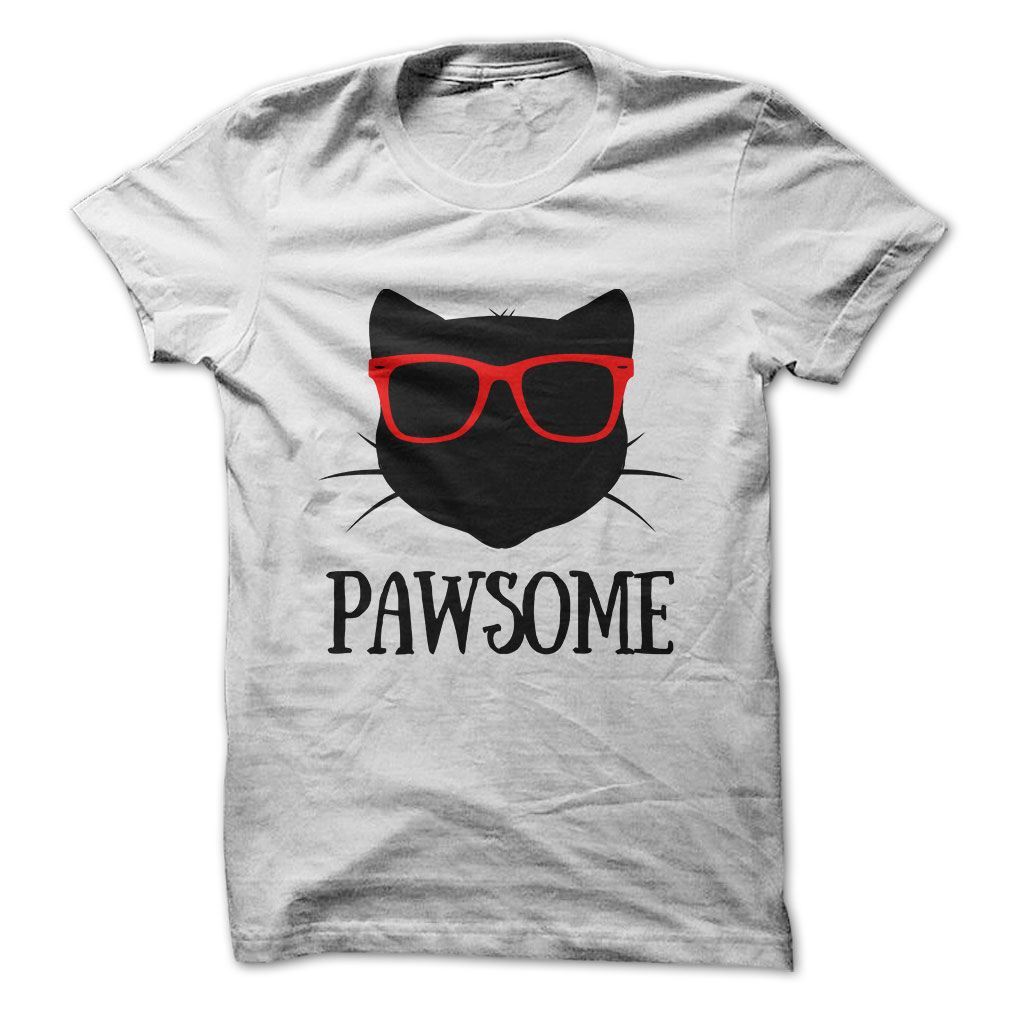 Pawsome katten t-shirt
